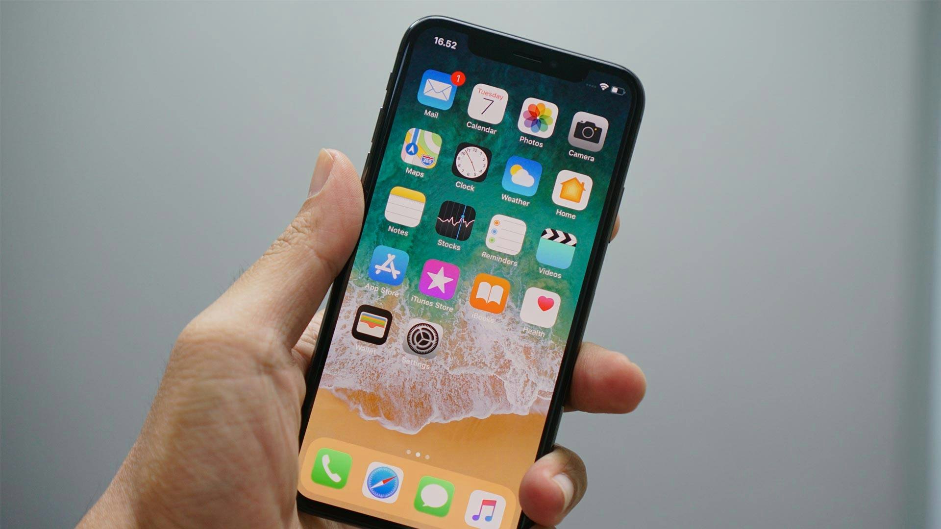 Hand Holding iPhone